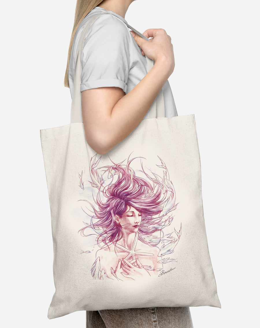 Tote Bag Starfish Color Natural