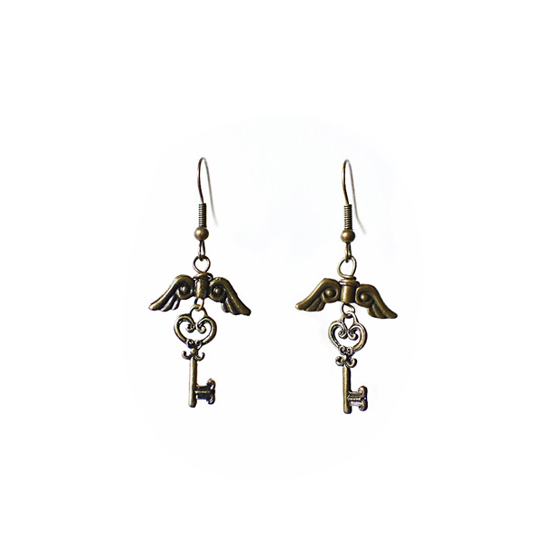 Pendientes Bronce Flying Key